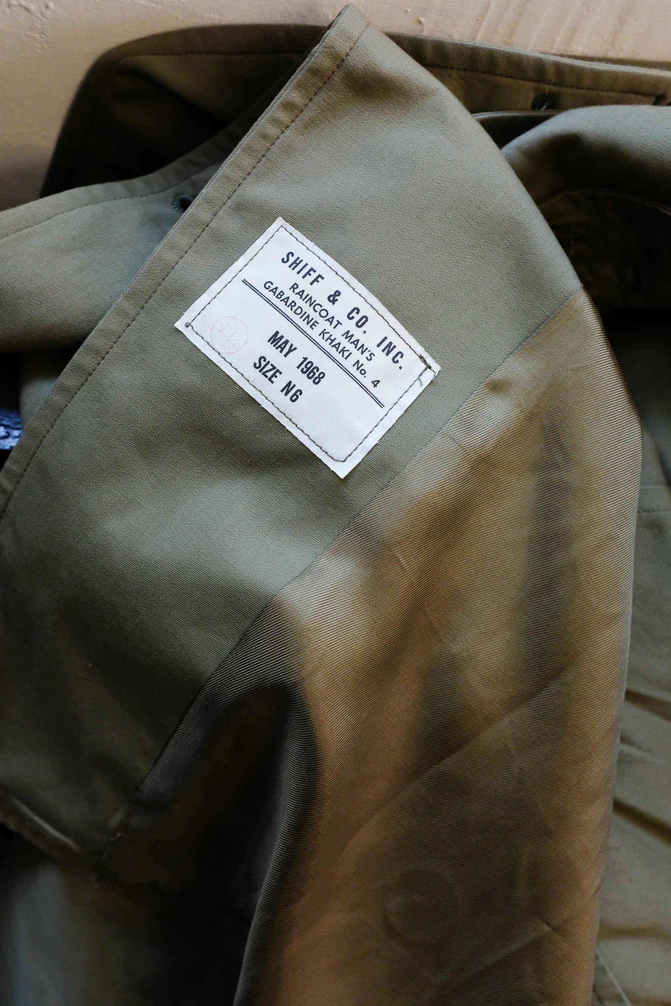 1968 Royal Canadian Navy Gabardine Raincoat