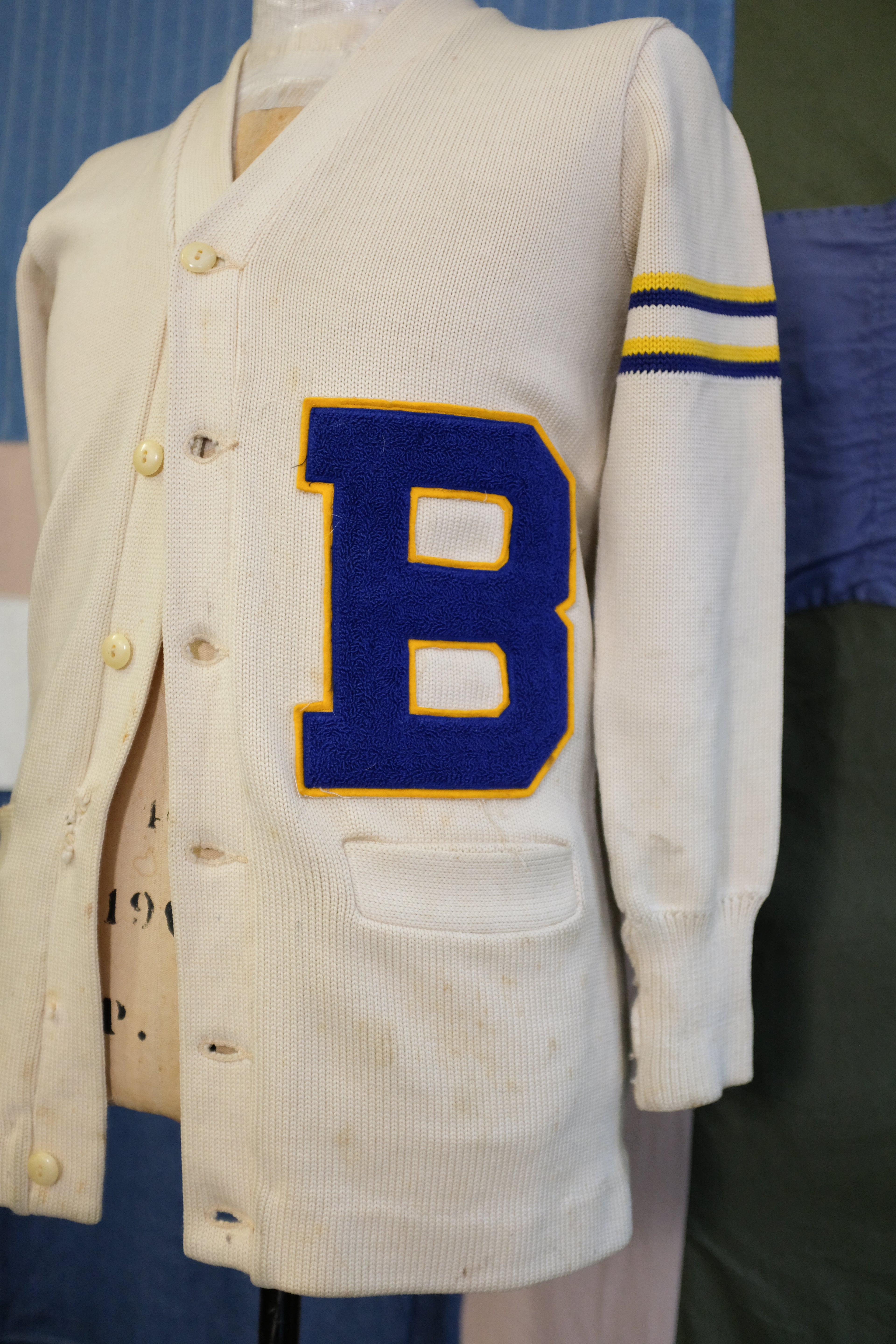 1940s Collegiate Wool Cardigan