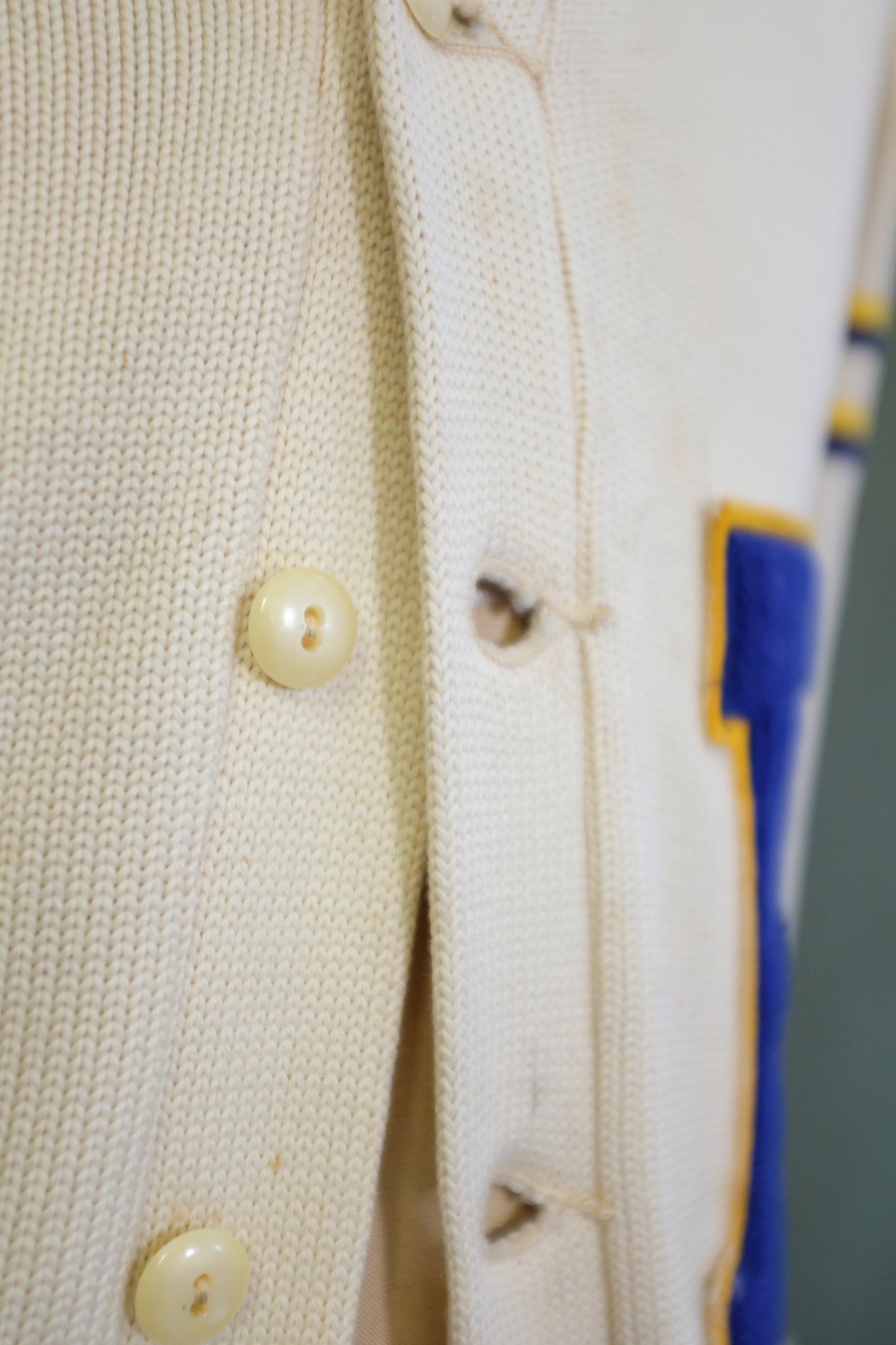 1940s Collegiate Wool Cardigan