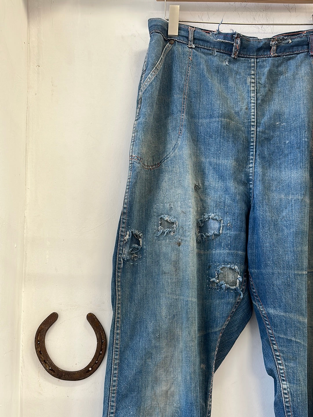 1950s Blue Bell Side Zip Denim