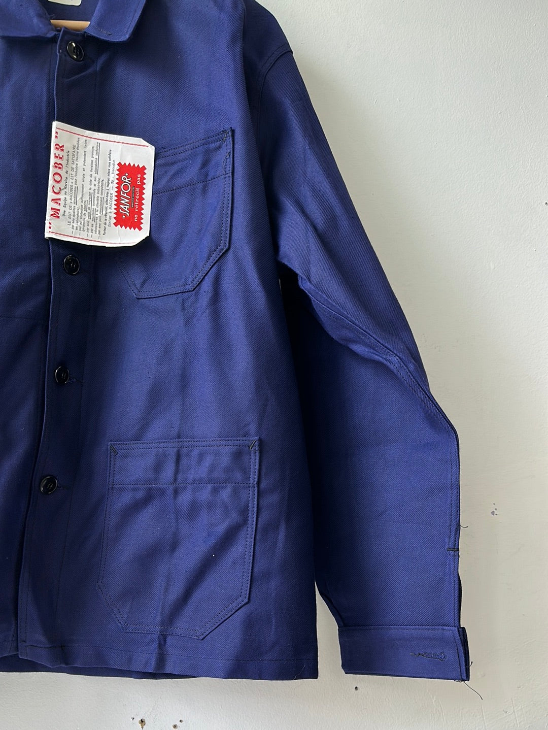 1950s Macober Blue Moleskin French Chore