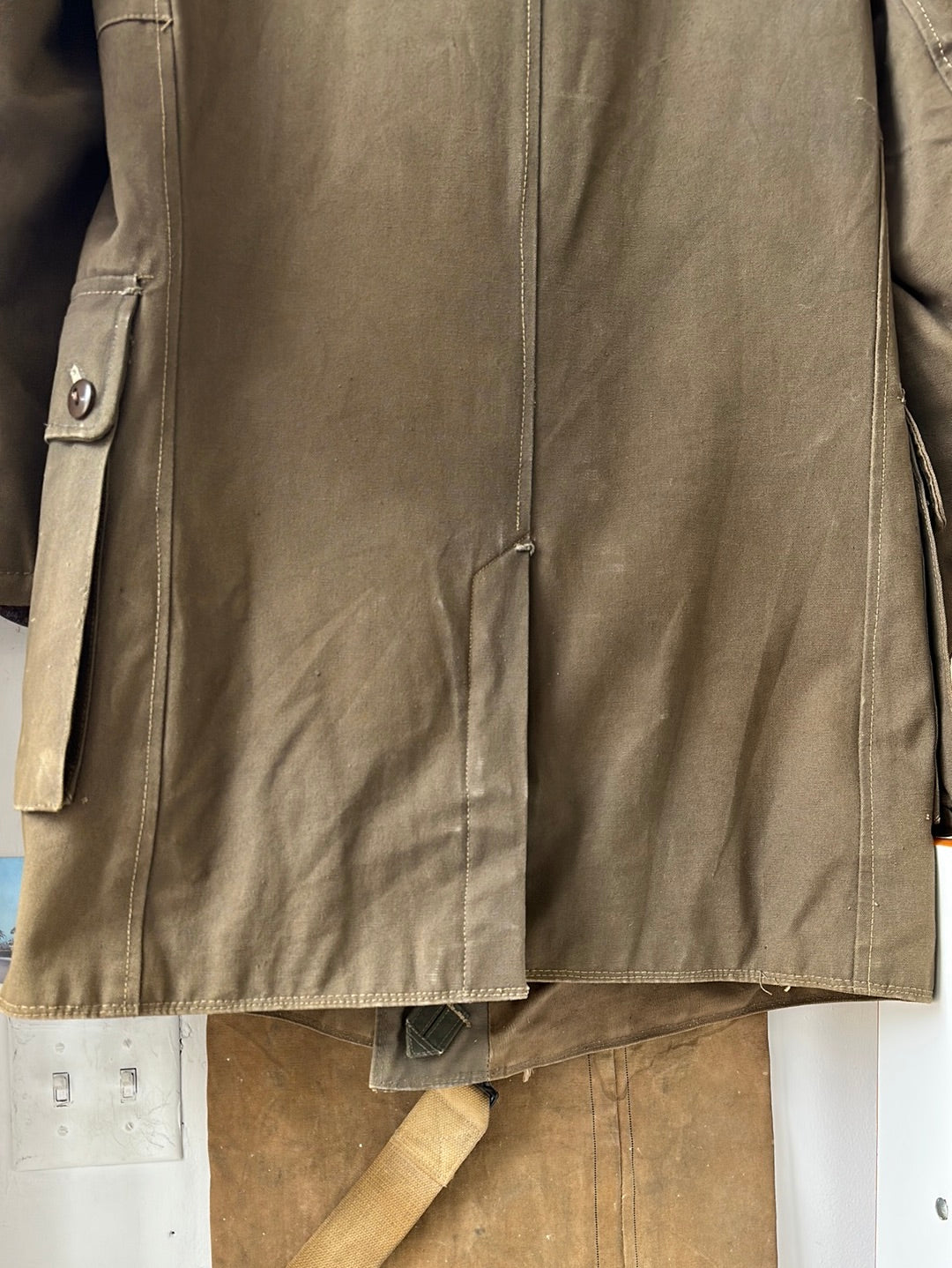 1940s Swedish Military M1909 Shearling Coat