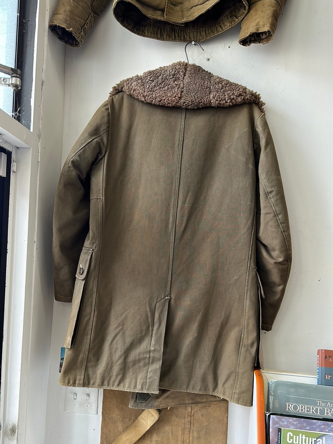 1940s Swedish Military M1909 Shearling Coat