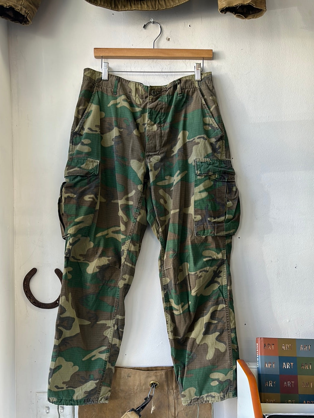 1978 U.S. Army Woodland Camo Trousers 28”-34”×28.5