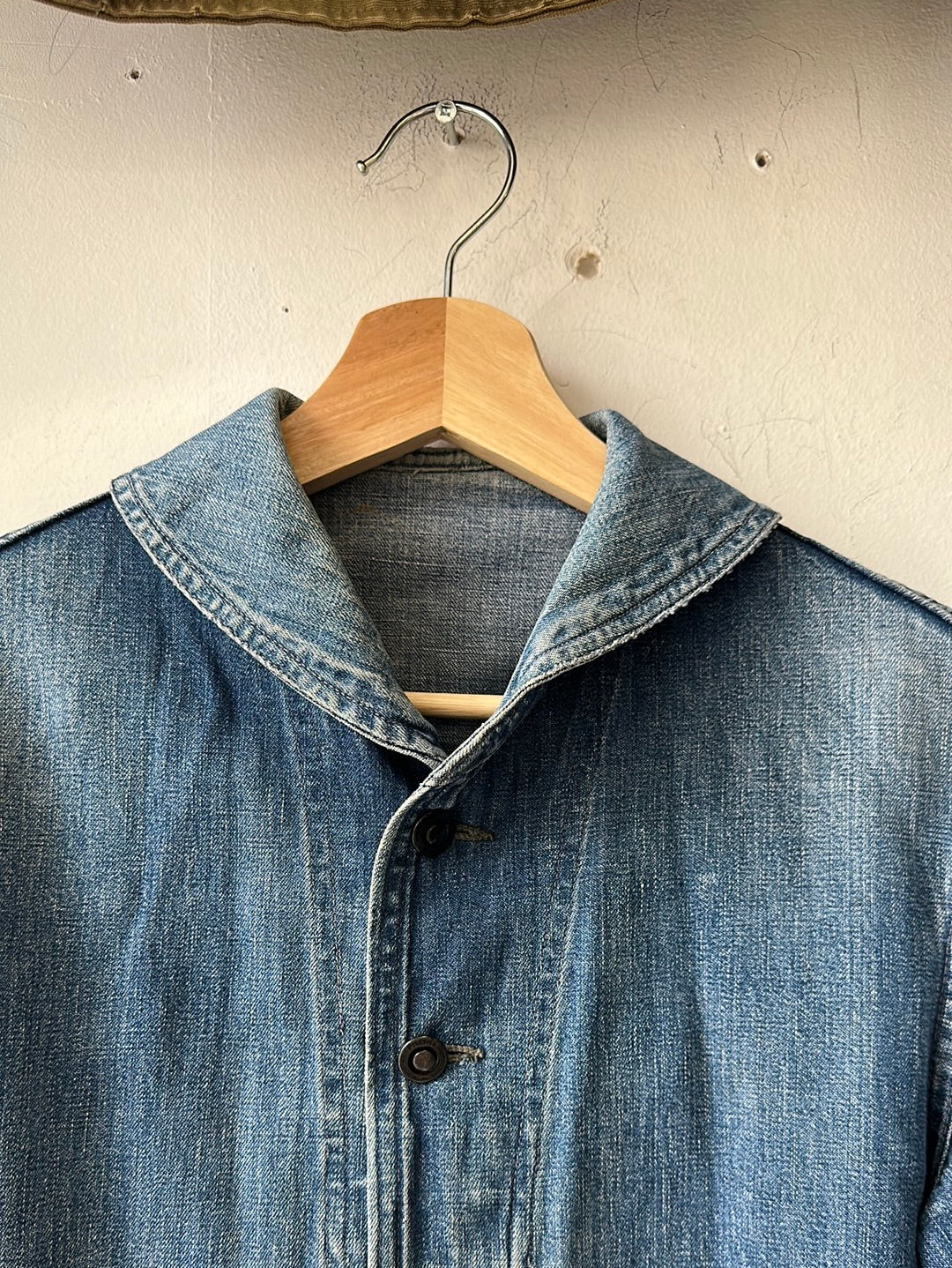 1940s US Navy Denim Shawl Collar Jacket