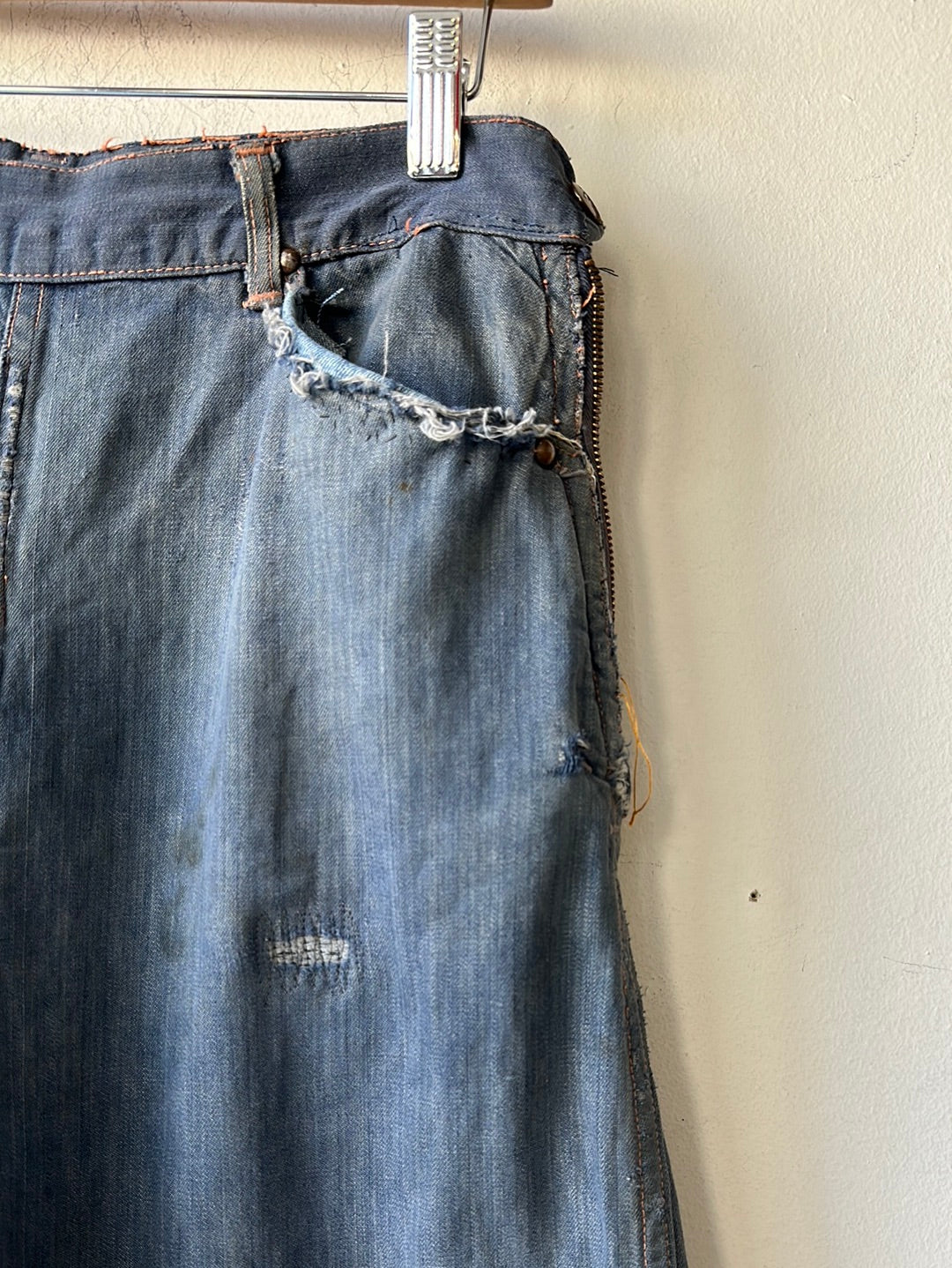1950s Ranch Craft Side Zip Denim 29×26.5