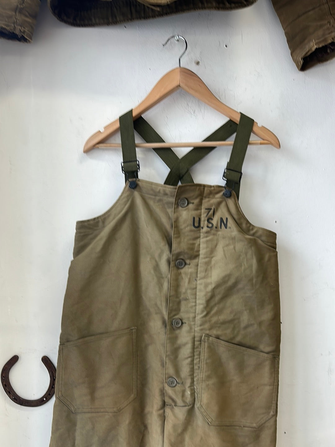 1940s USN Deck Bib - Wool-Lined Medium