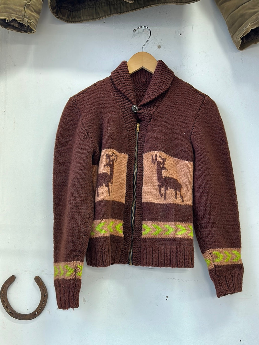 1950s/'60s Deer Cowichan Sweater