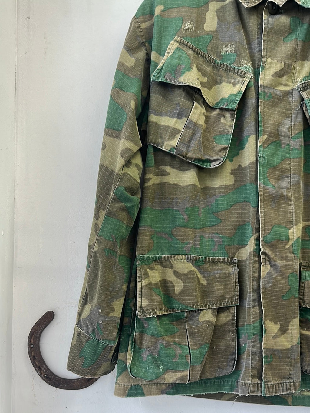 1960s US Woodland Ripstop Jungle Jacket - Small Short