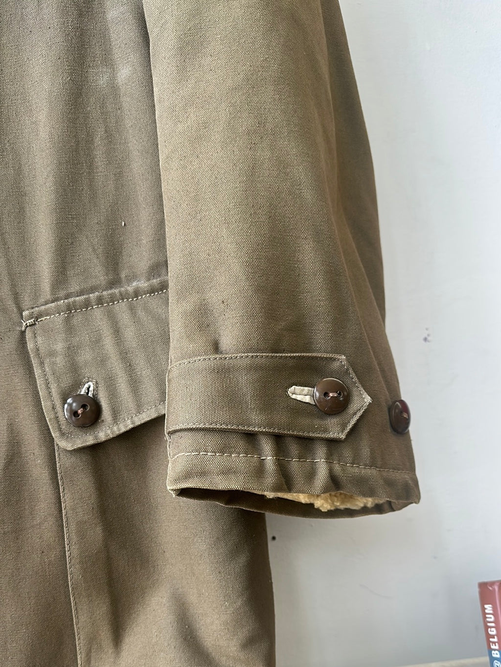 1940s Swedish Military M1909 Shearling Coat