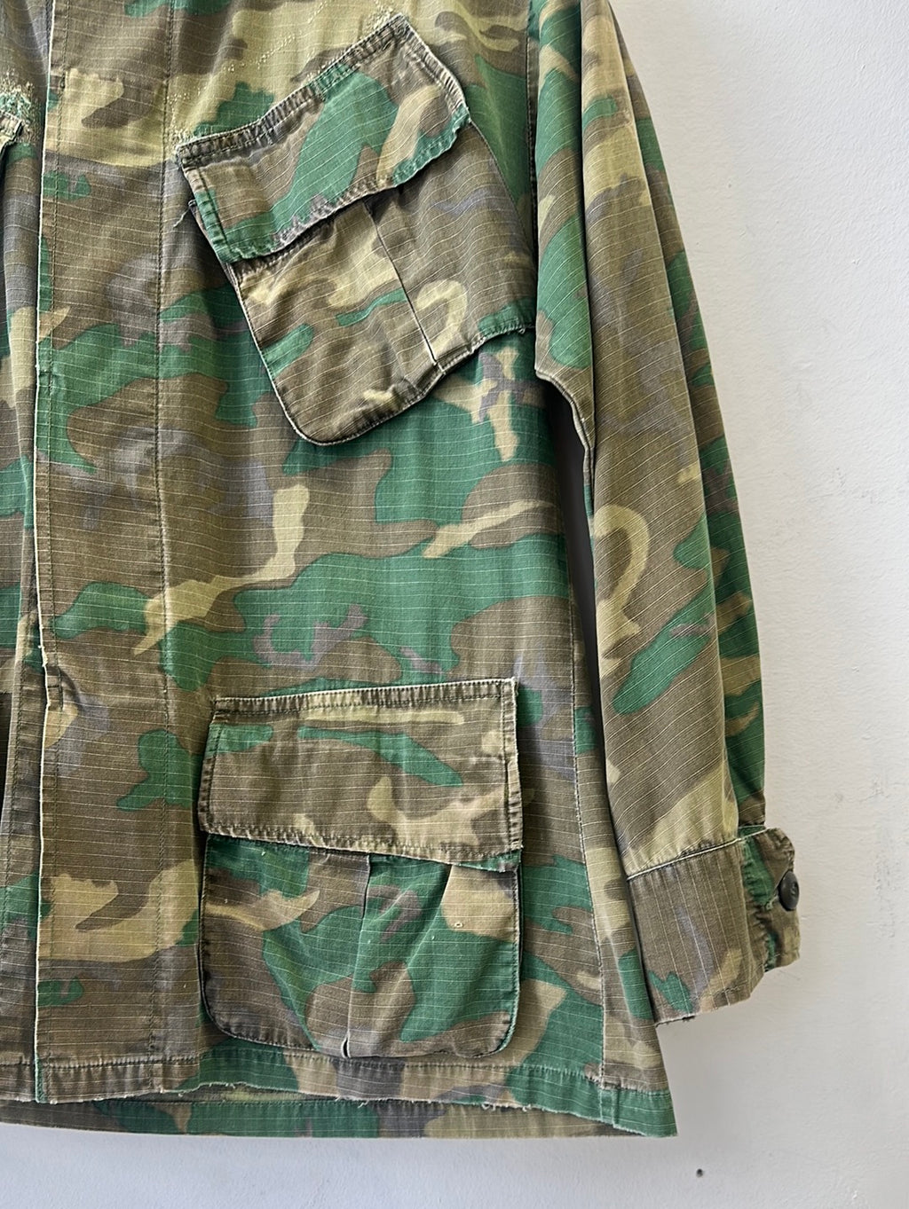 1960s US Woodland Ripstop Jungle Jacket - Small Short