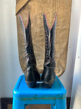 Load image into Gallery viewer, Tony Lama Cowboy Boots - Tall Black/Red - Size 6 W
