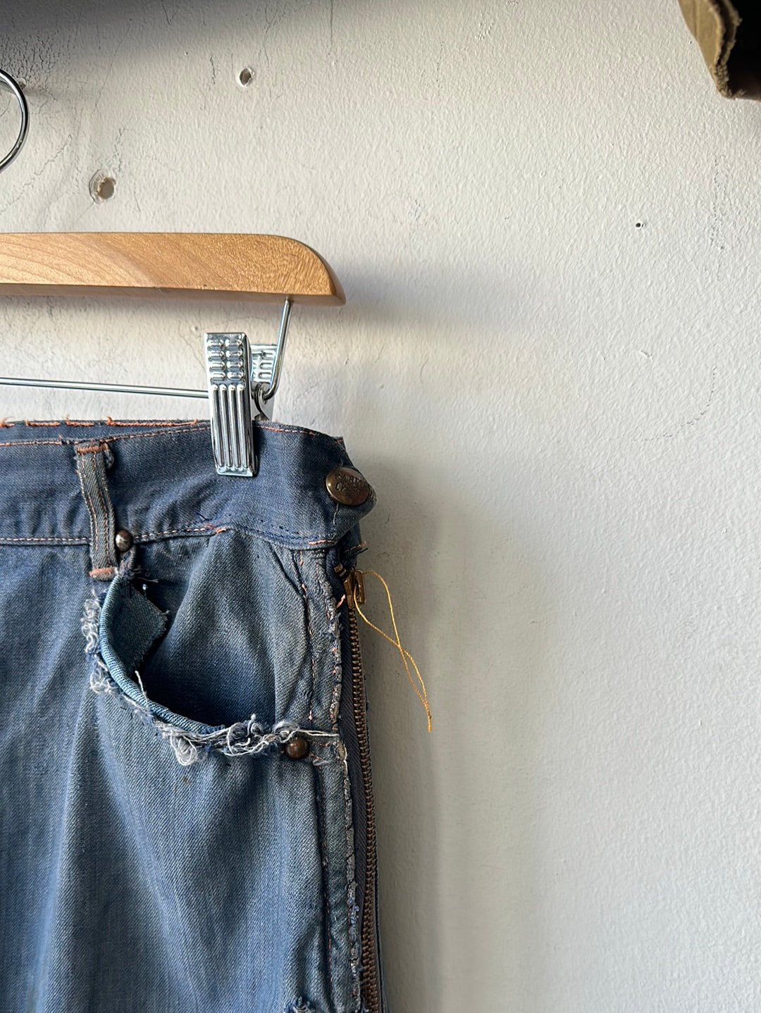1950s Ranch Craft Side Zip Denim 29×26.5