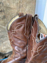 Load image into Gallery viewer, Justin Cowboy Boots - Brown - Size 10.5 M - 12 W
