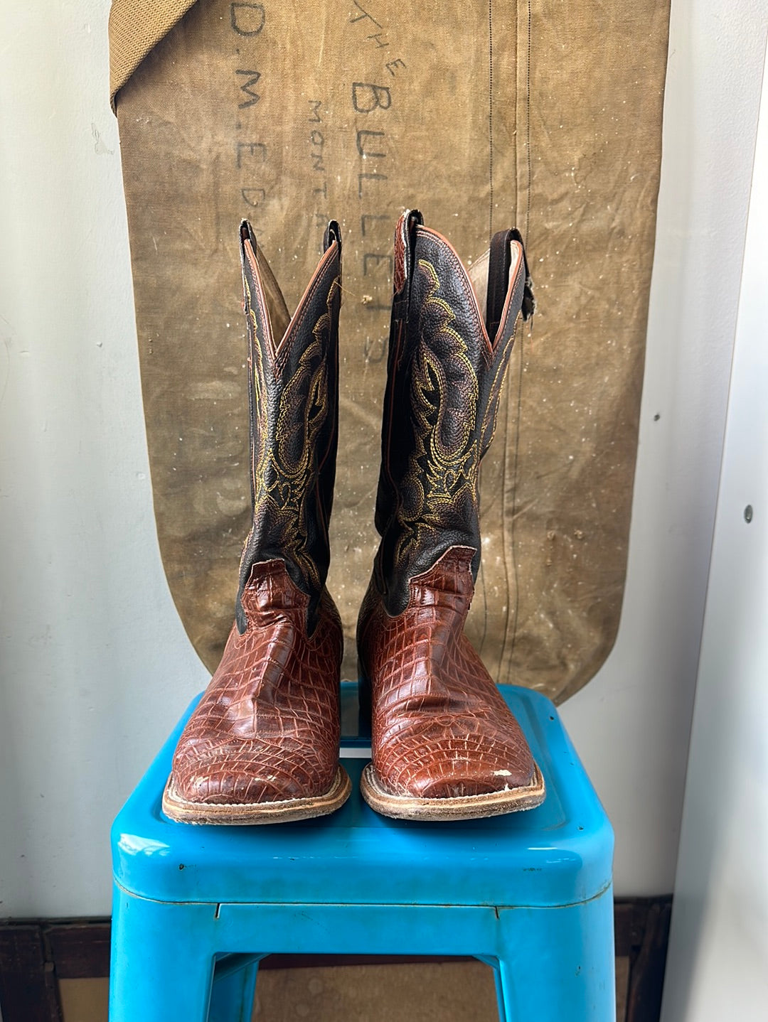 Mexico Crocodile Cowboy Boots - Size 9 M 10.5 W