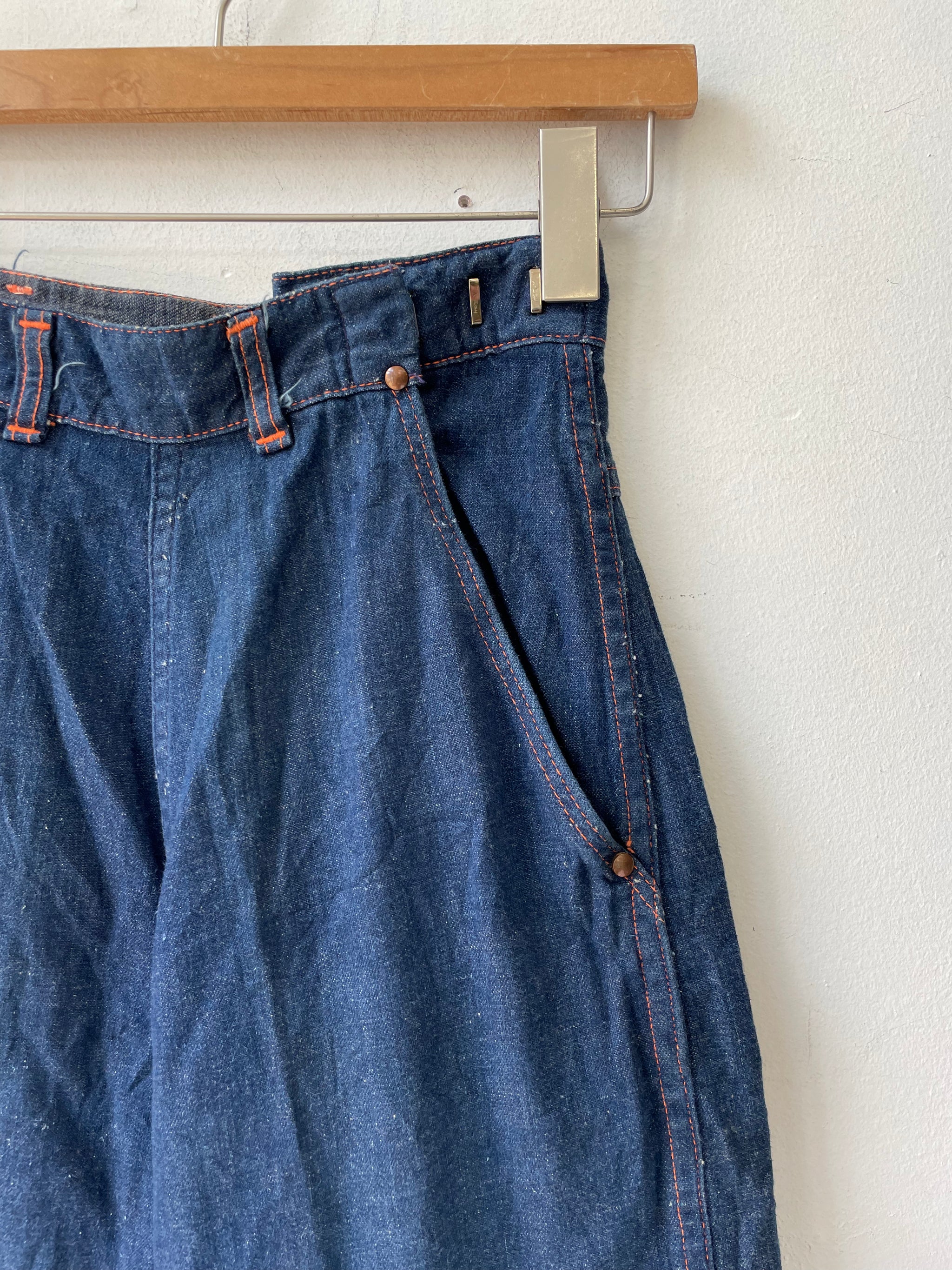 1950s Range Wrangler Blue Jeans | Vintage 50s Denim Cotton