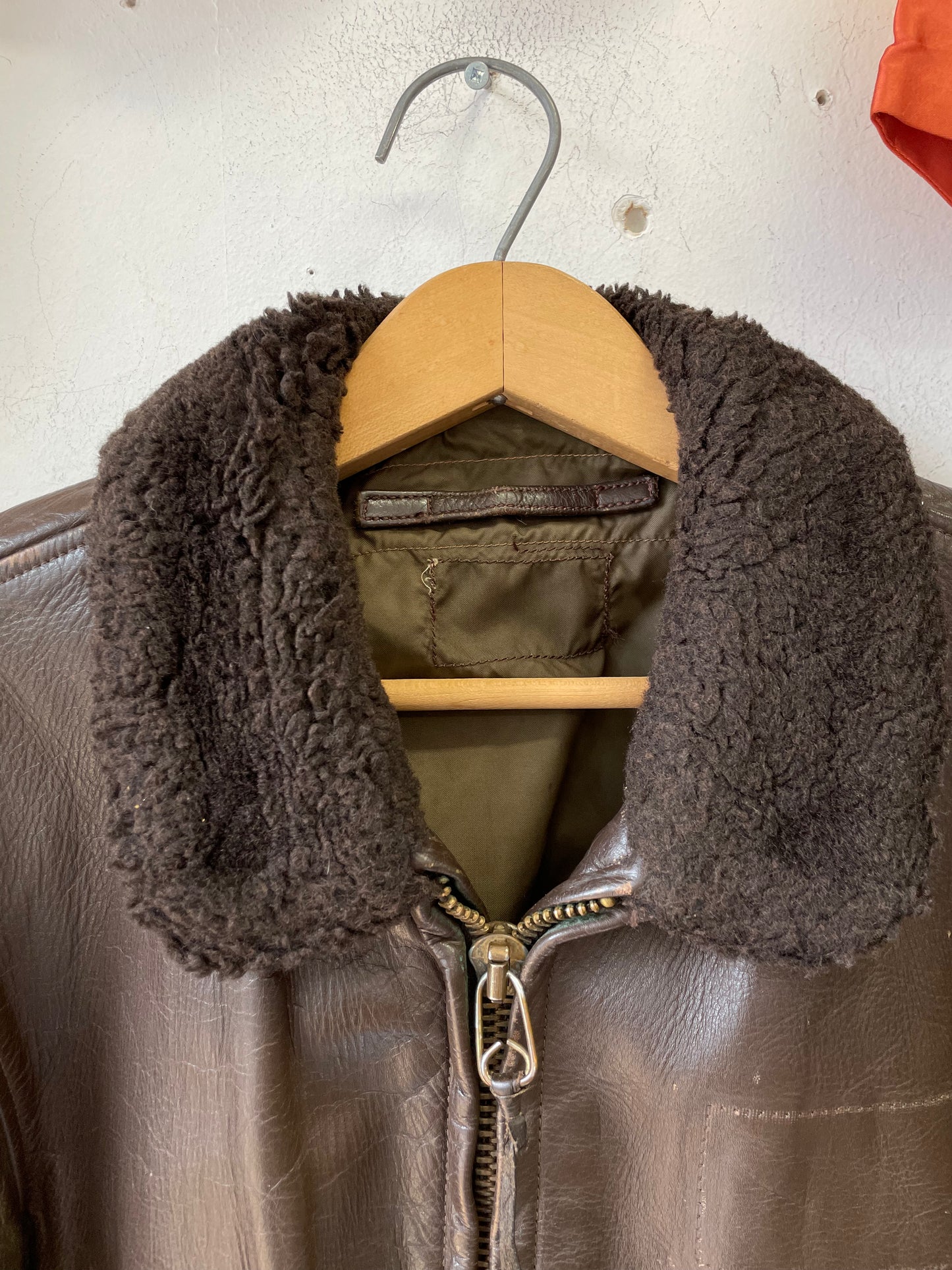 R*n様 70-'s France製 suède leather flight R*n様 70-'s France製 suède leather flight 70's] French Air Force