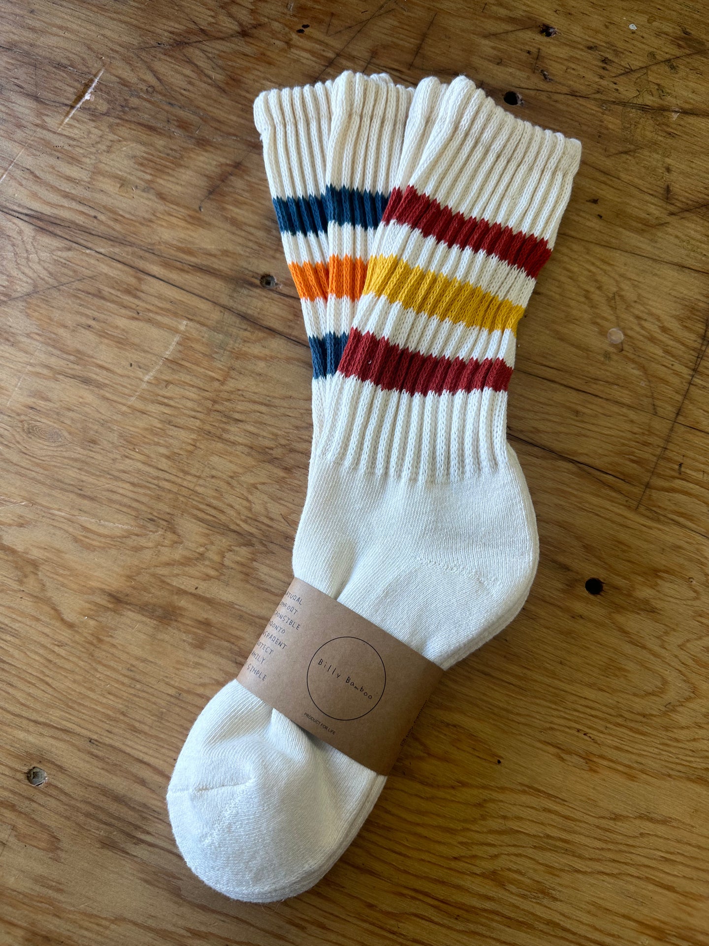 Billy Bamboo - College Stripe Socks (More Colors)