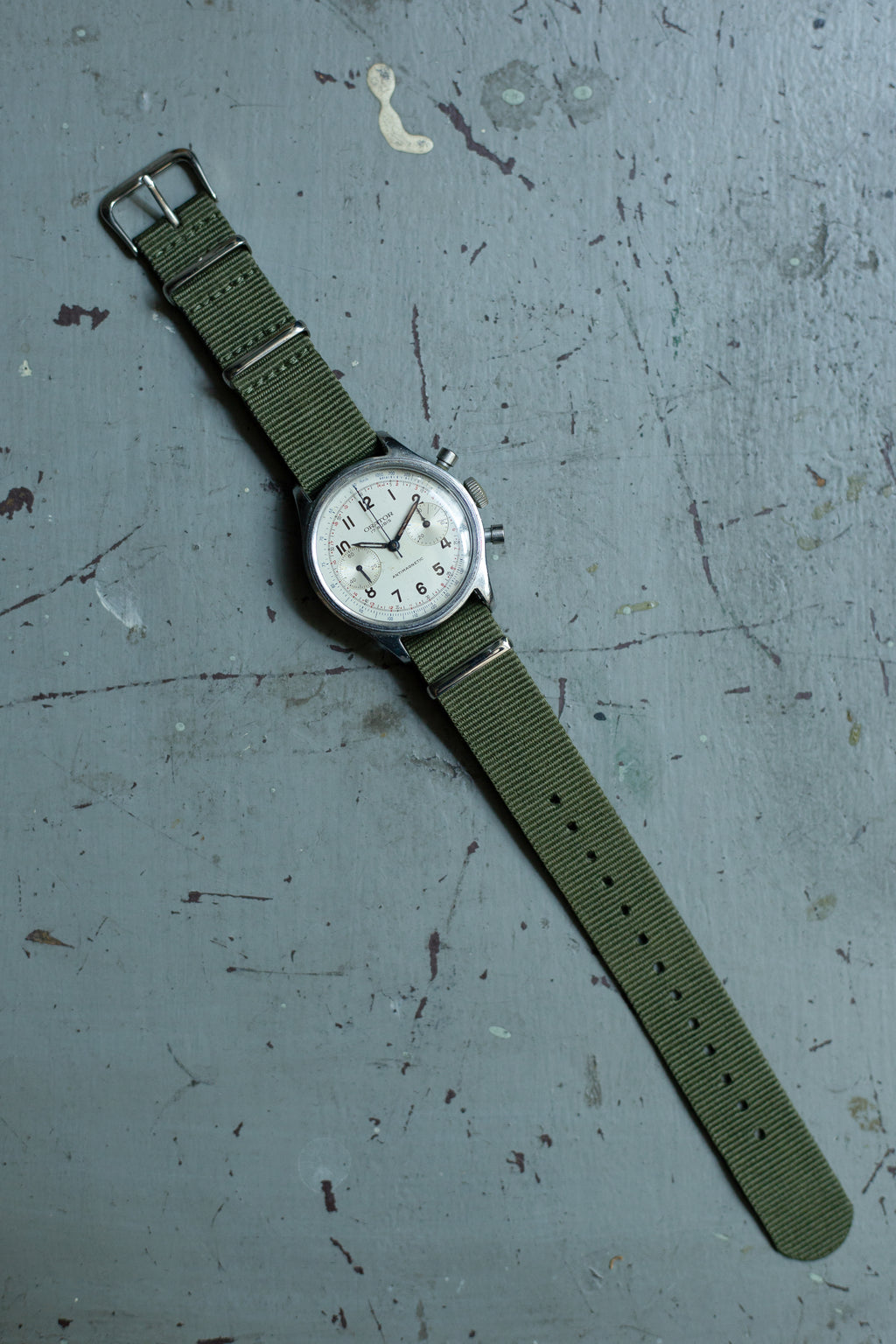 Orator Military Style Chronograph 1940s