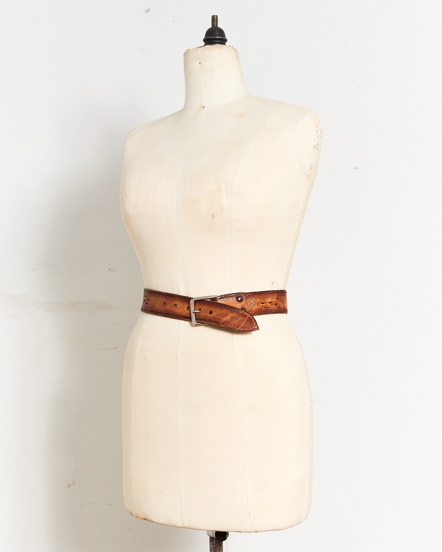 Flower Leather Belt