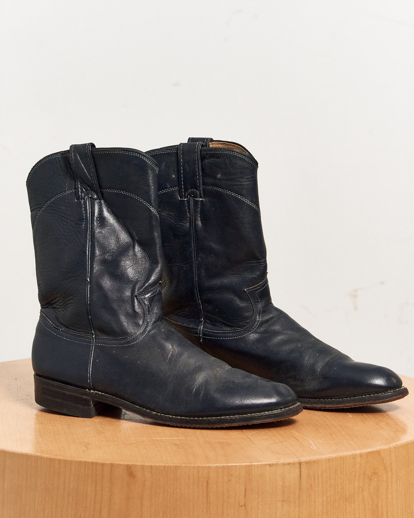 Justin Boots - Black Stitched Size 8.5