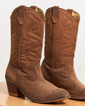Load image into Gallery viewer, Cowboy Boots - Tall Brown Stitched Size 10
