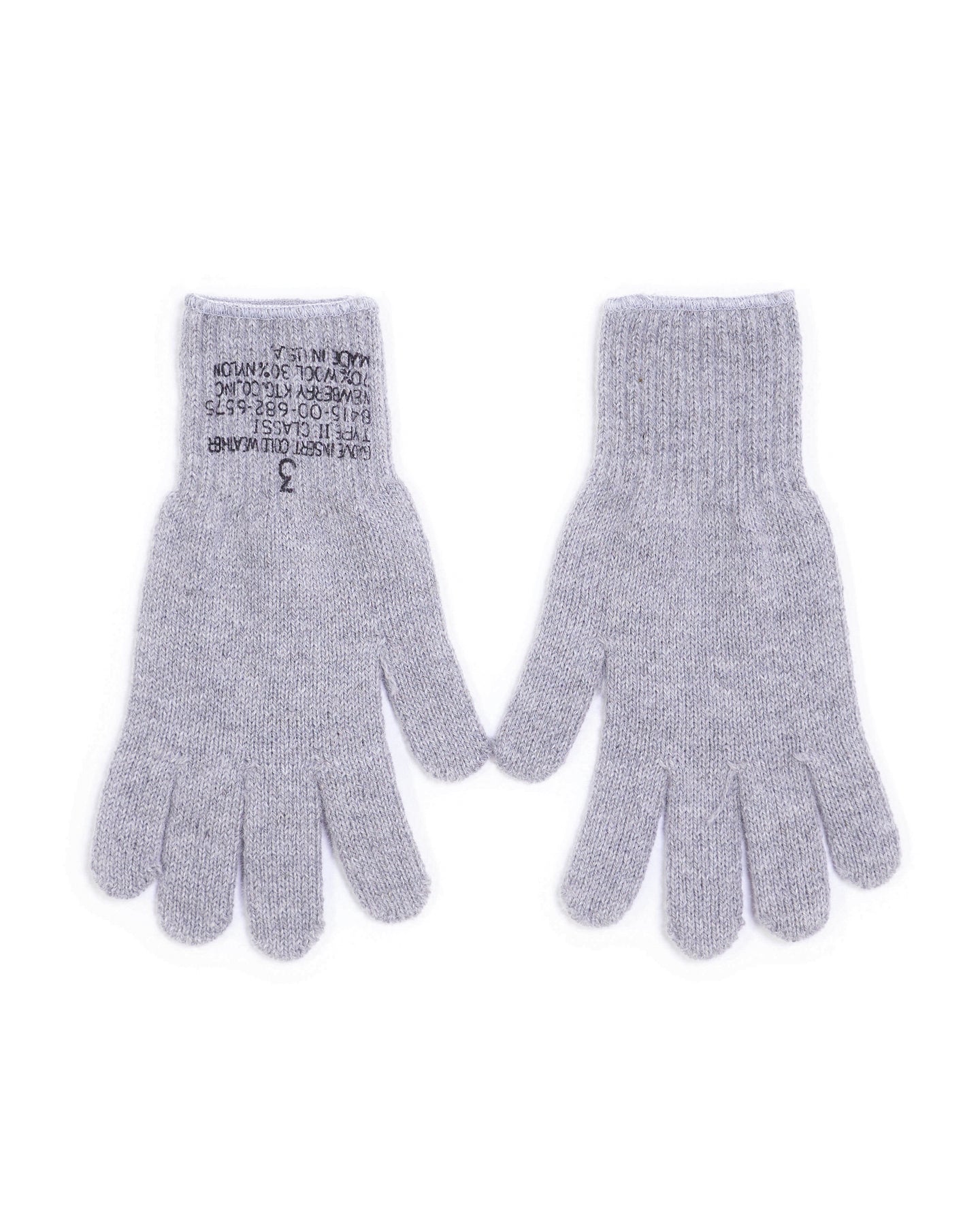 Wool Military Gloves - Grey