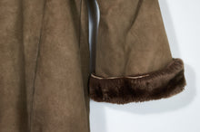 Load image into Gallery viewer, Triangle Stitch Fur Trench
