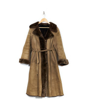Load image into Gallery viewer, Triangle Stitch Fur Trench
