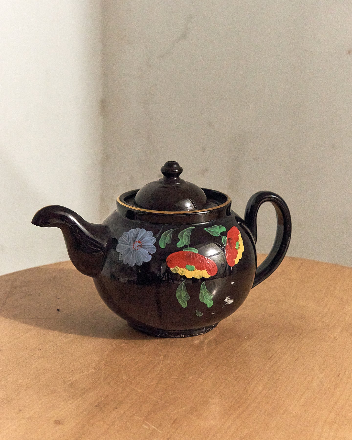 Hand Painted Floral Teapot