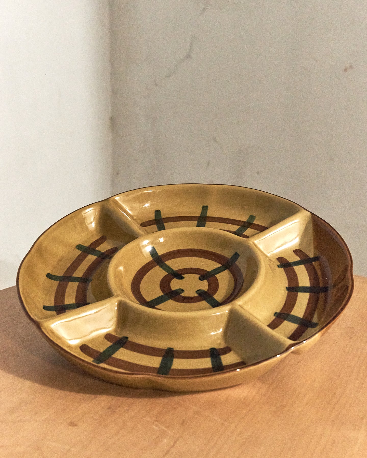 Hand Painted Divided Platter