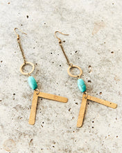 Load image into Gallery viewer, Bahari Brass Earrings
