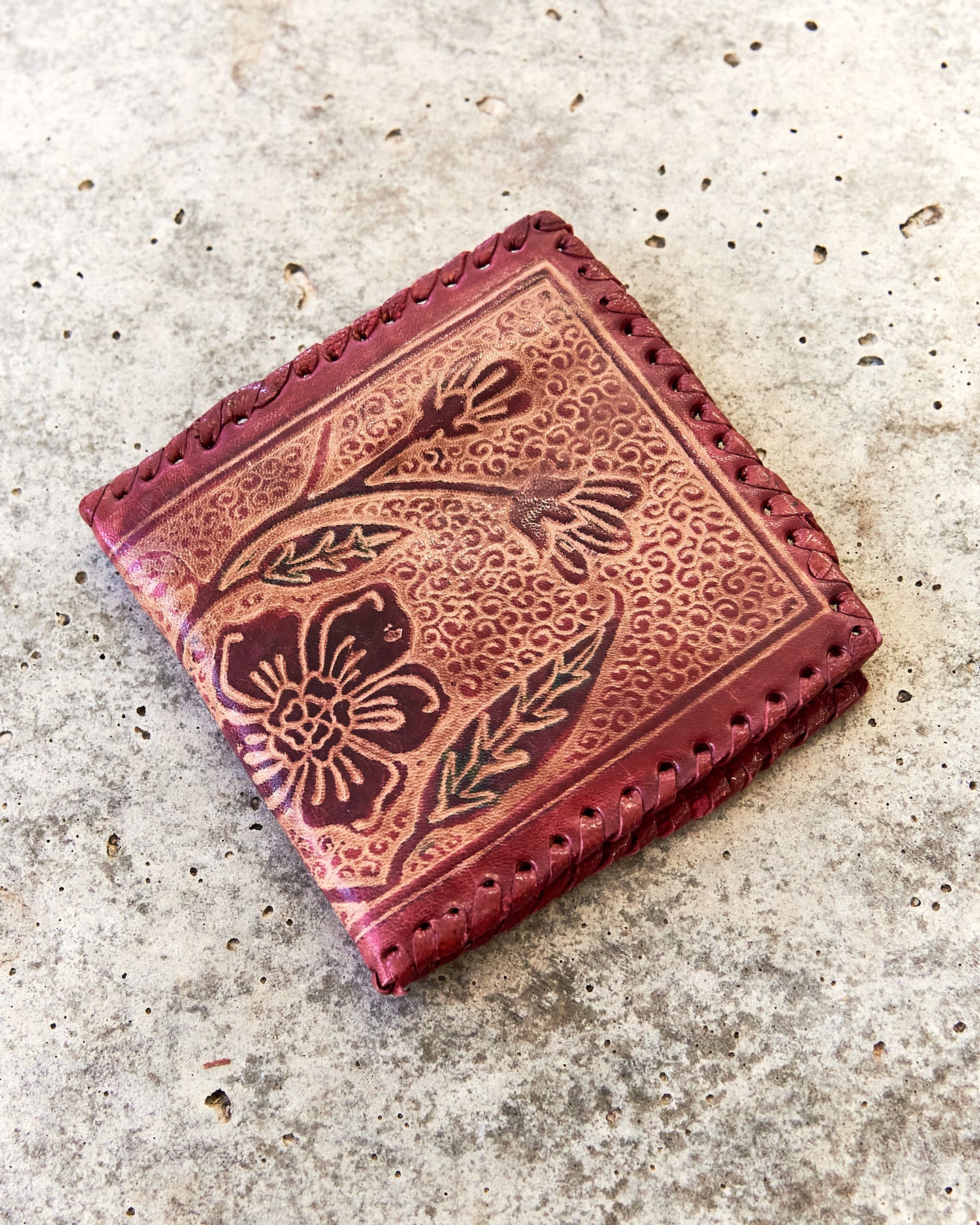 Stitched Floral Wallet
