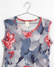 Load image into Gallery viewer, 1970s Sleeveless Floral Blouse
