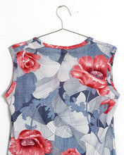 Load image into Gallery viewer, 1970s Sleeveless Floral Blouse
