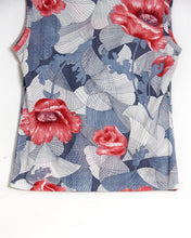 Load image into Gallery viewer, 1970s Sleeveless Floral Blouse
