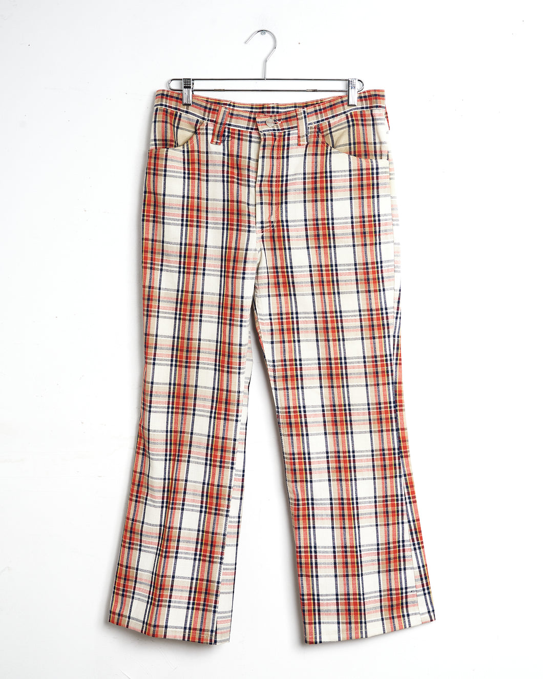 1960s Wrangler Plaid Flare Trousers