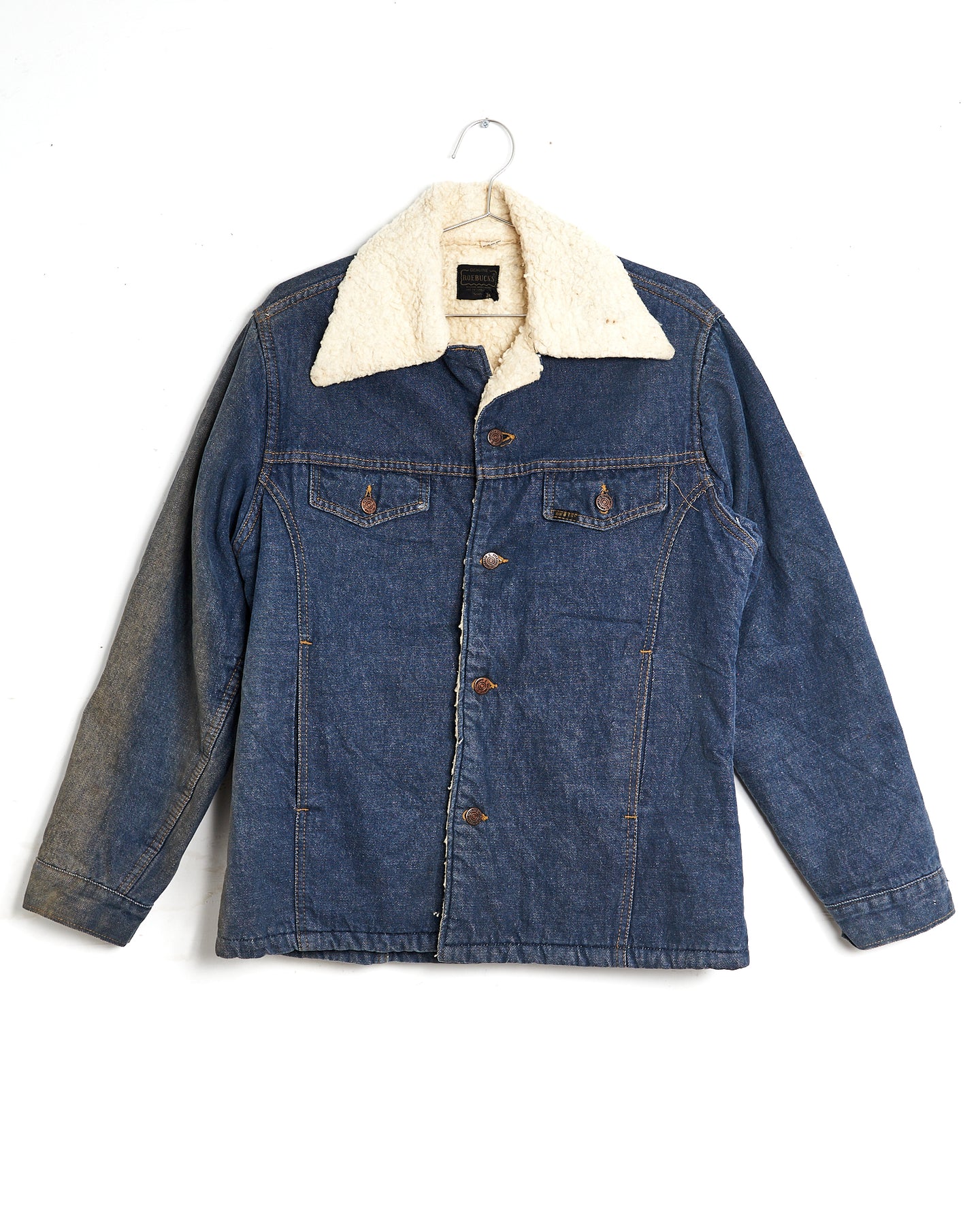 1960s Sherpa Lined Sears Denim Jacket