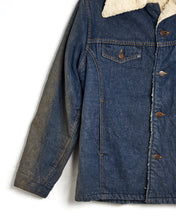 Load image into Gallery viewer, 1960s Sherpa Lined Sears Denim Jacket
