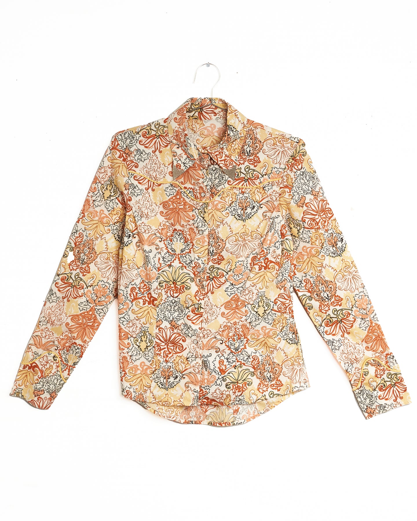 Silver Tipped Floral Western Shirt