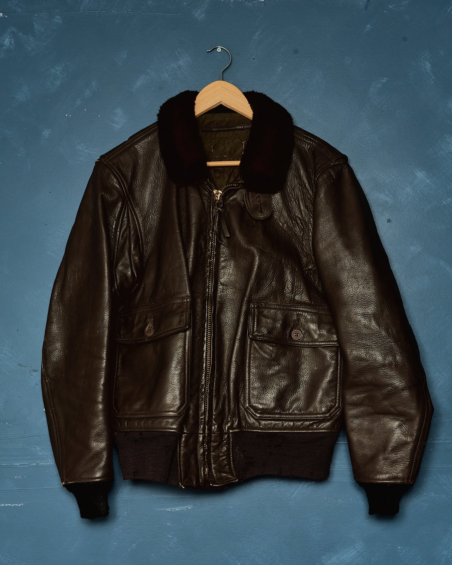 1970s USN G-1 Leather Jacket - 42