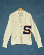 Load image into Gallery viewer, 1960s Wool Collegiate Band Cardigan
