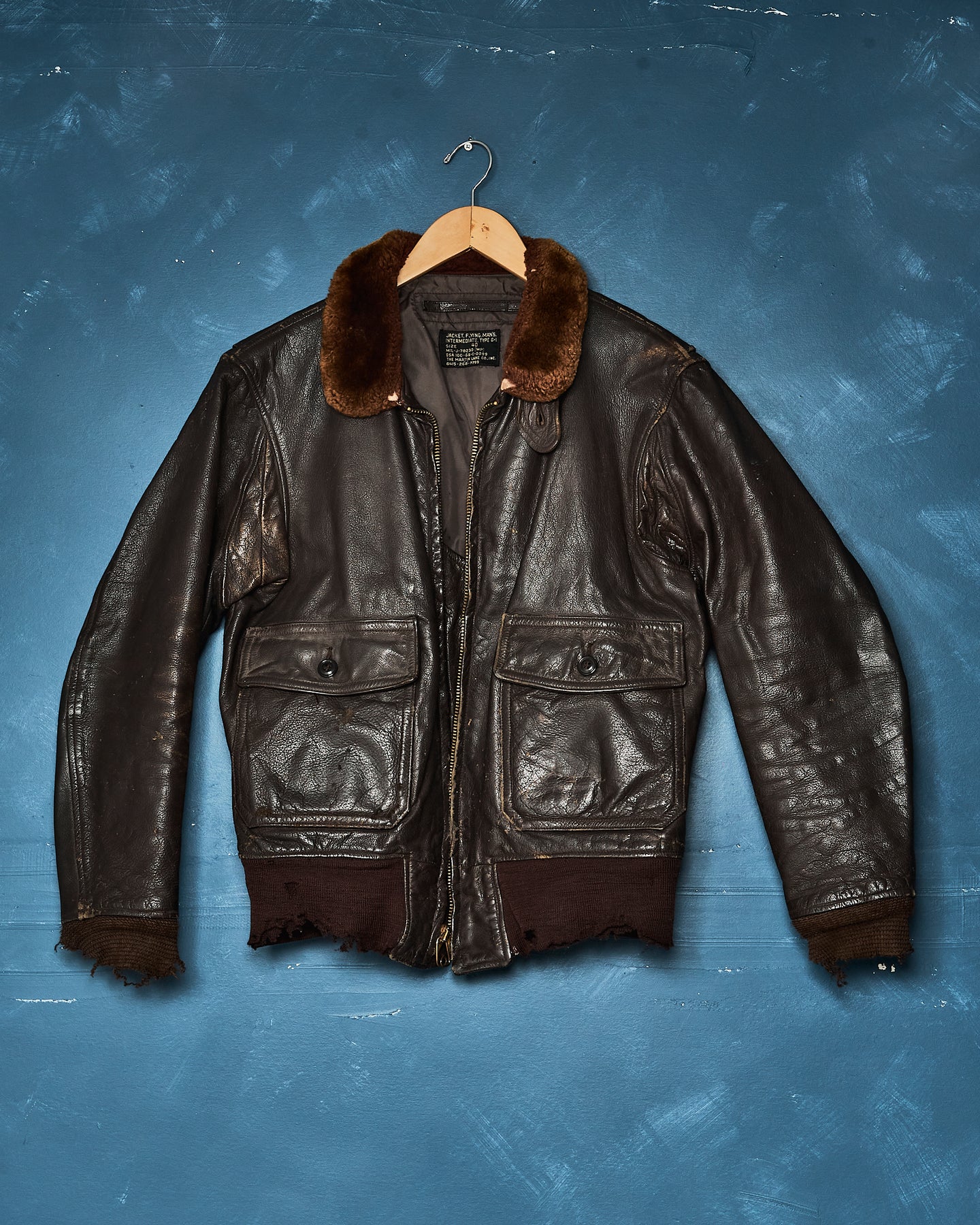 1968 USN G-1 Leather Jacket - 40 – Coffee and Clothing