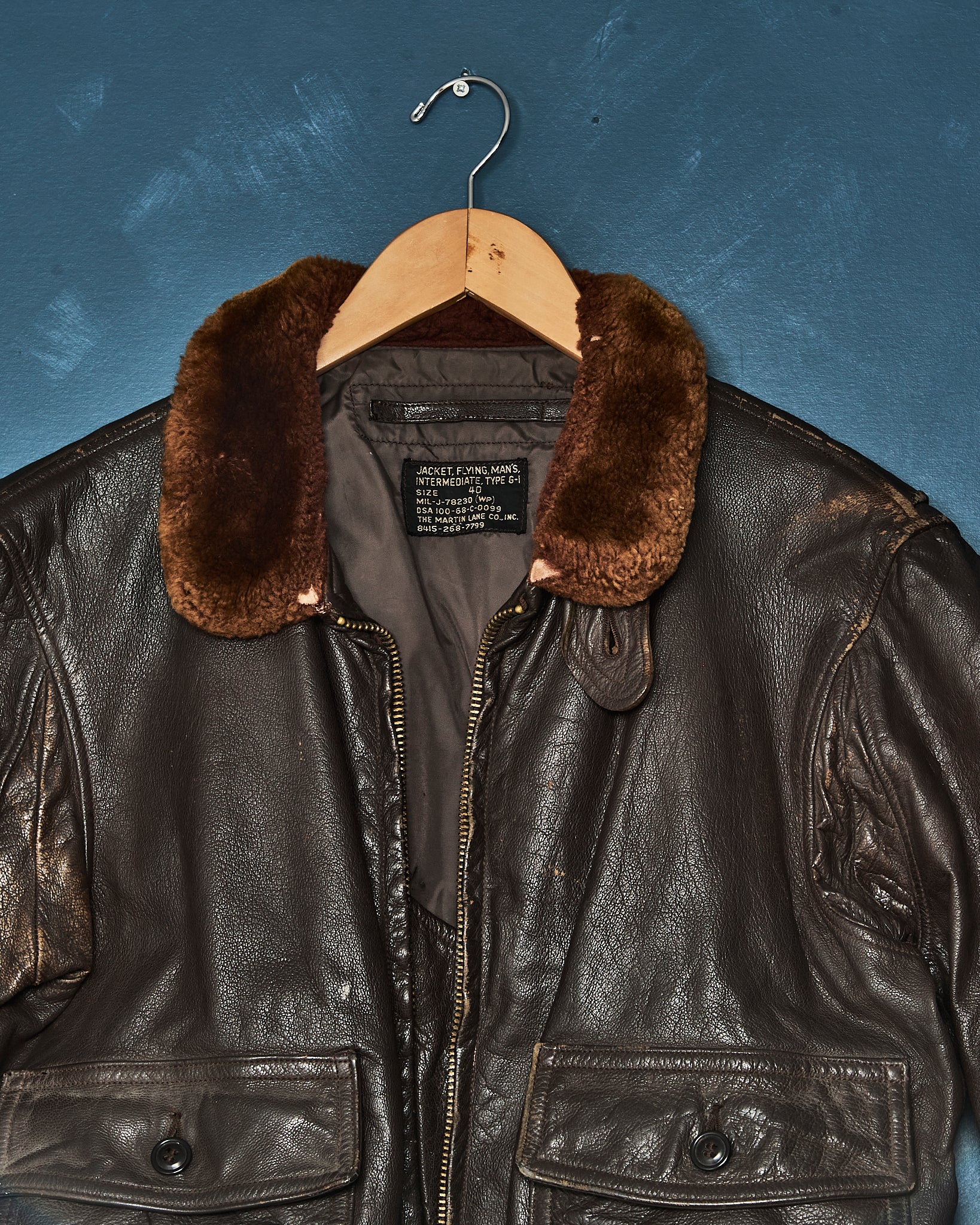 1968 USN G-1 Leather Jacket - 40 – Coffee and Clothing