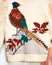 Load image into Gallery viewer, 1960s/70s Pheasant &amp; Leaves Curling Sweater
