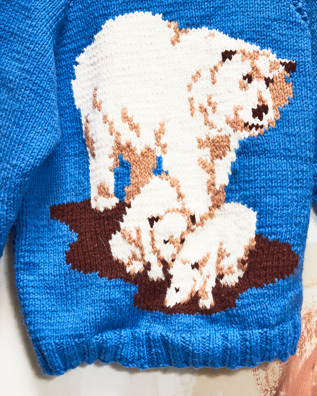 1960s/70s Mama Bear Curling Sweater
