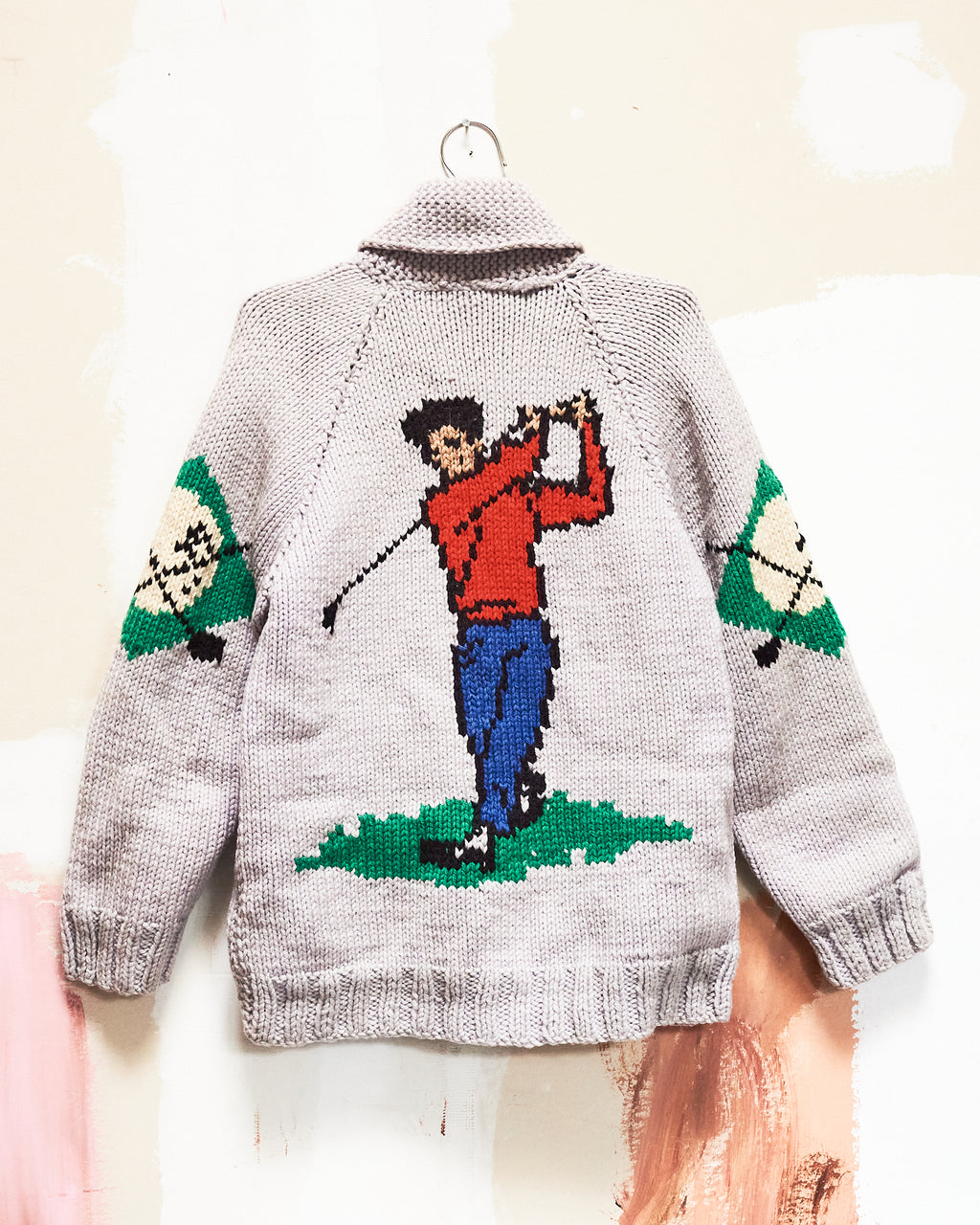 1960s/70s Golfer Curling Sweater