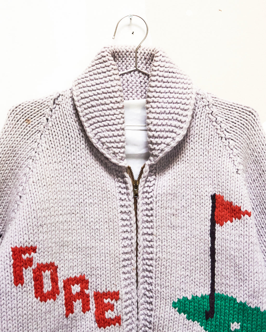 1960s/70s Golfer Curling Sweater