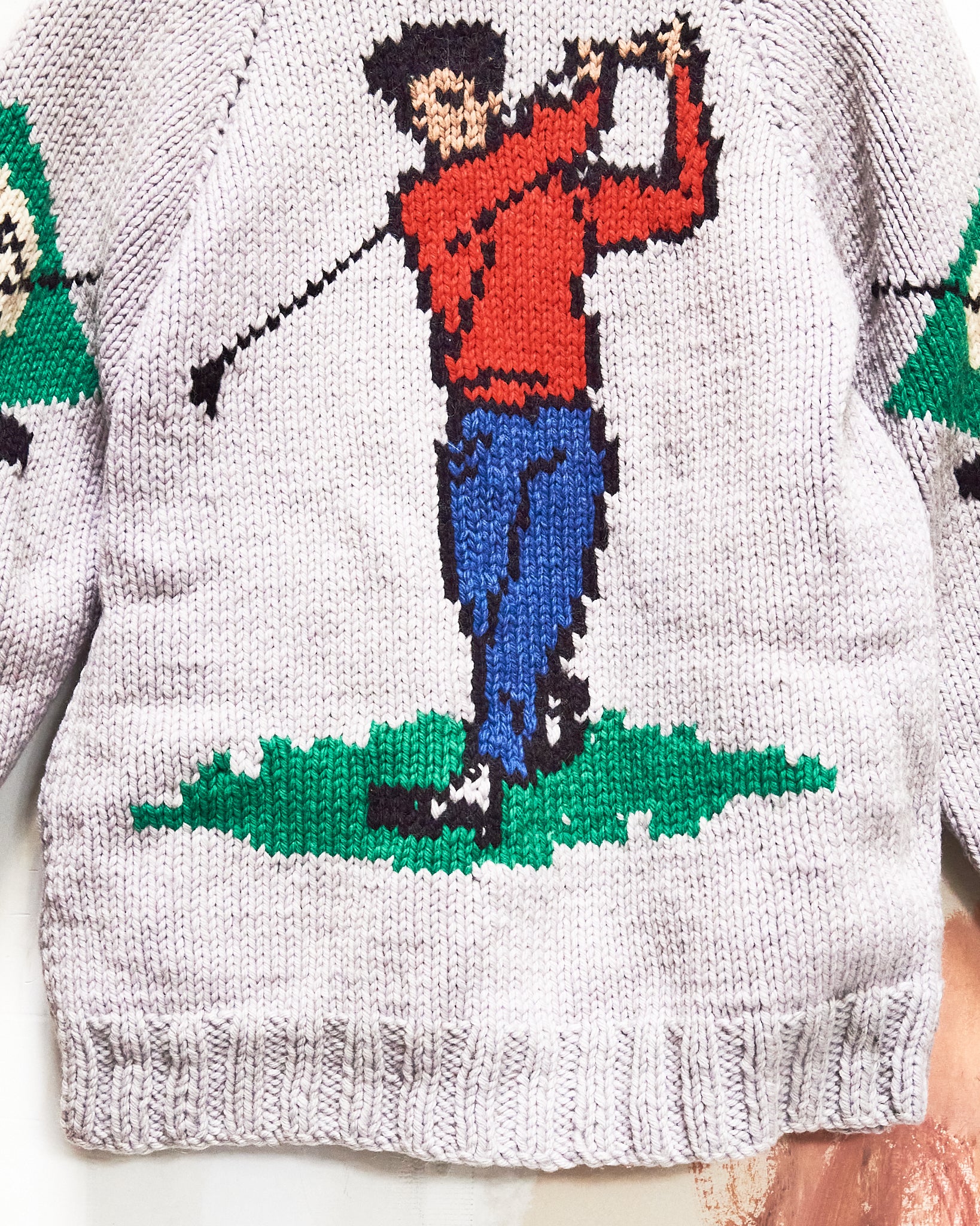 1960s/70s Golfer Curling Sweater
