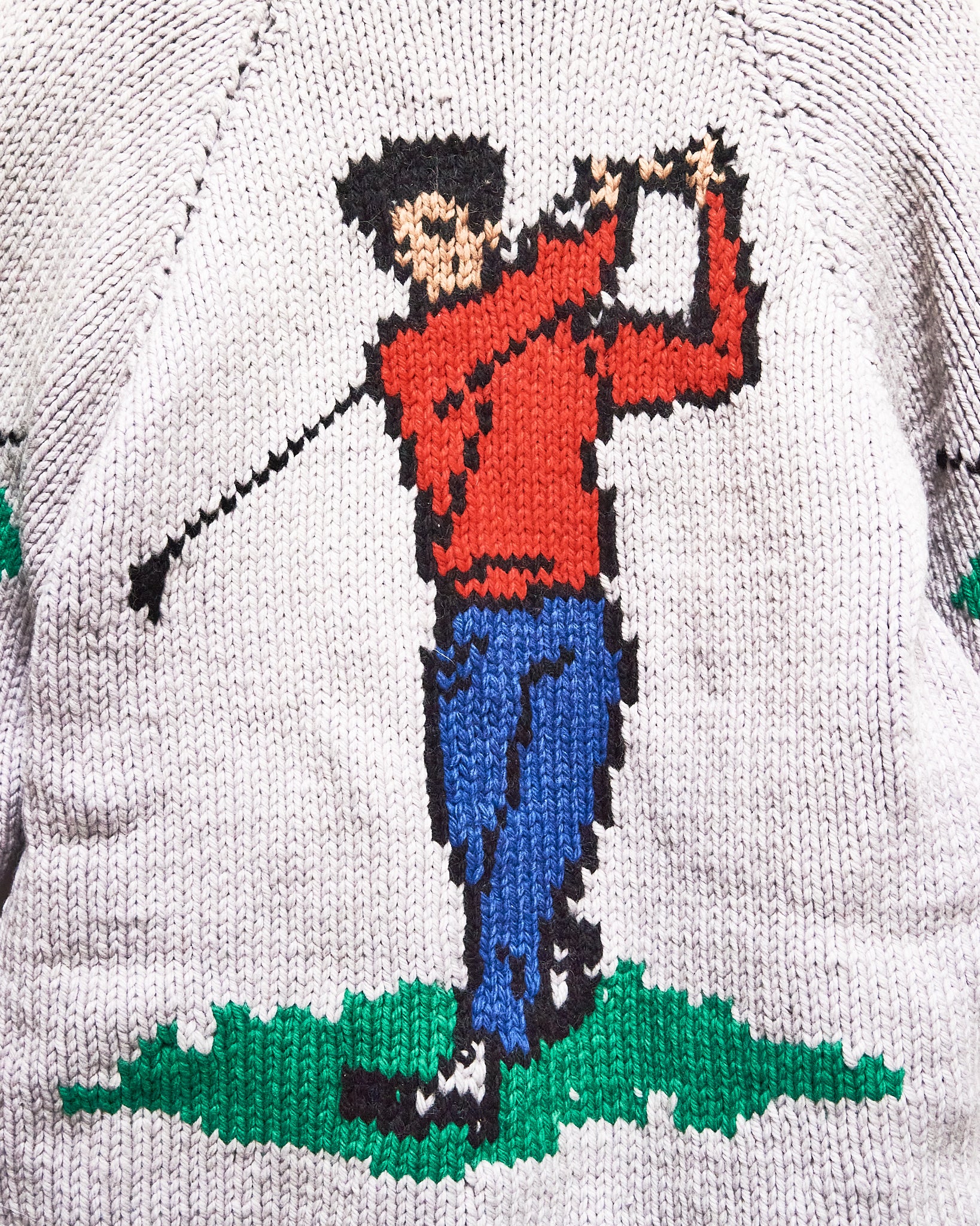 1960s/70s Golfer Curling Sweater